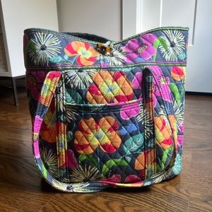 Colorful Floral Vera Bradley Tote Bag